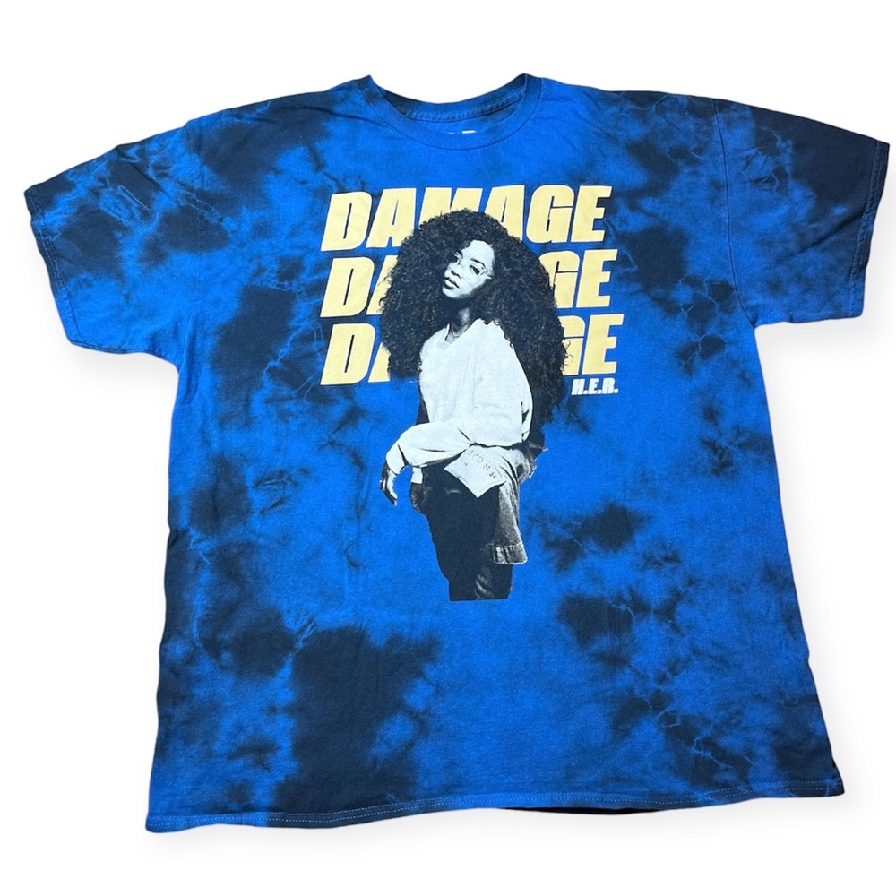 H.E.R. Damage Tie Dye T- Shirt Size XL